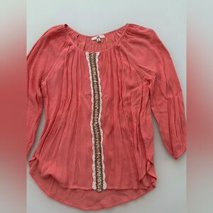 Beautiful peach color blouse